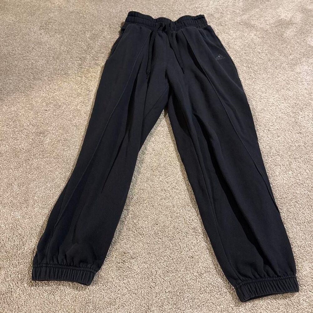 Adidas Women's Black and Navy Joggers-tracksuits